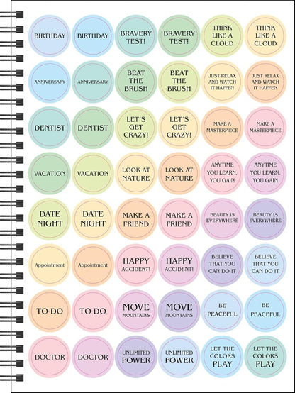 Bob Ross 12-Month 2025 Planner Calendar