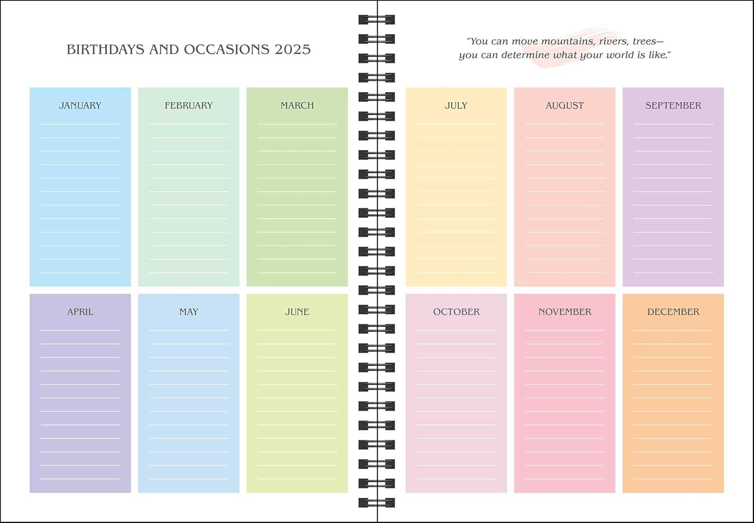 Bob Ross 12-Month 2025 Planner Calendar