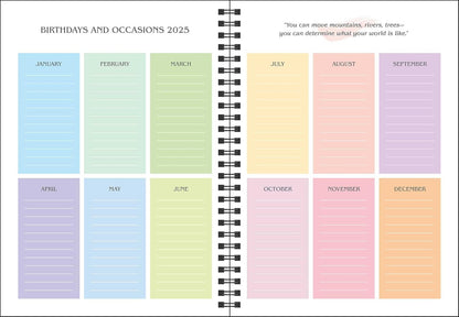 Bob Ross 12-Month 2025 Planner Calendar