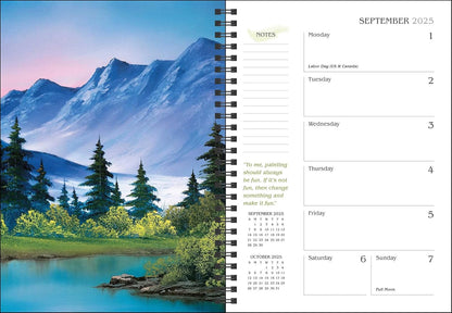 Bob Ross 12-Month 2025 Planner Calendar