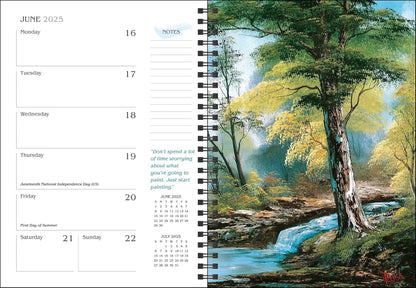 Bob Ross 12-Month 2025 Planner Calendar