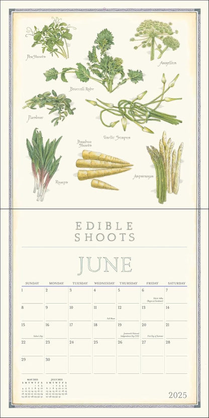 Farmer's Market 2025 Wall Calendar