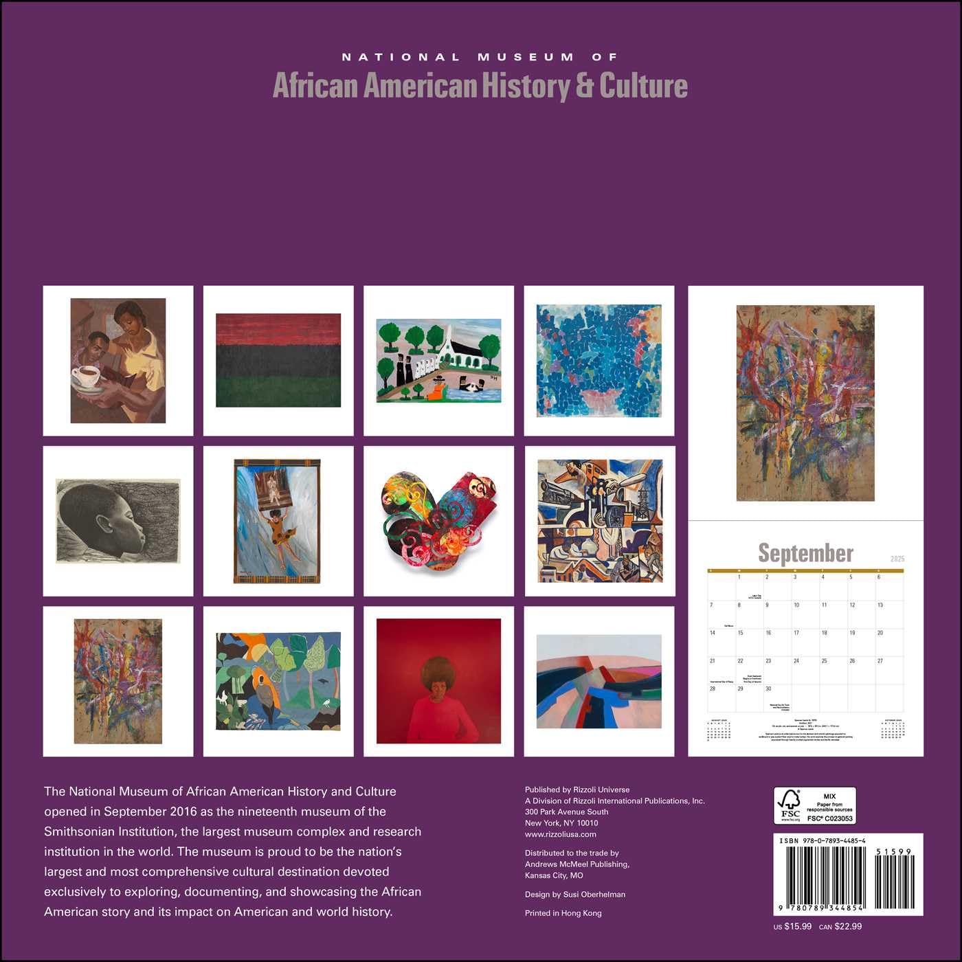 National Museum of African American History and Culture 2025 Wall Calendar
