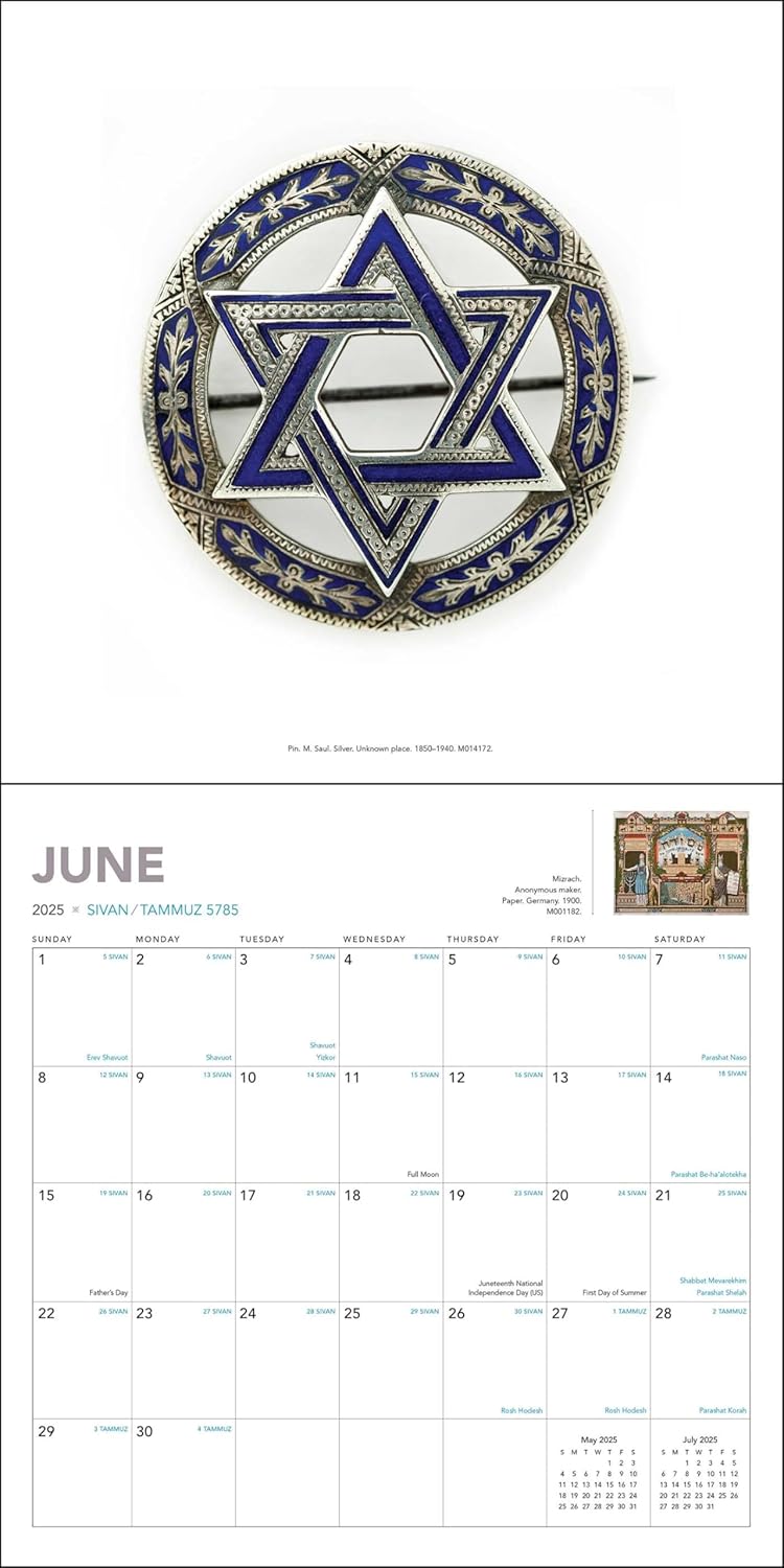 The Jewish Calendar 2024–2025 (5785) 16-Month Wall Calendar