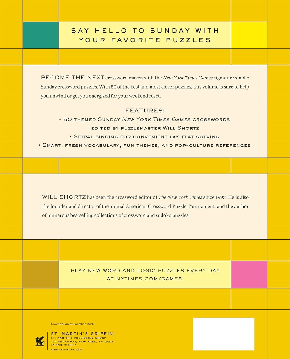 New York Times Games Sunday Crosswords Volume 1: 50 Sunday Puzzles