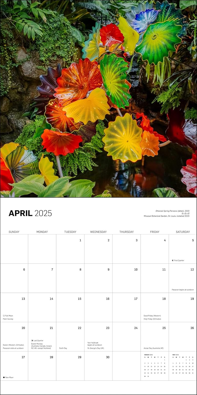 Chihuly 2025 Wall Calendar