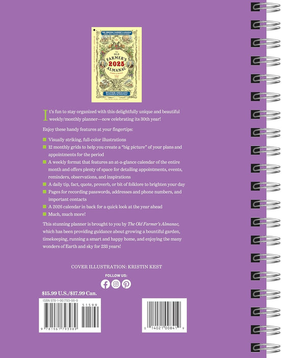 The 2025 Old Farmer's Almanac Planner