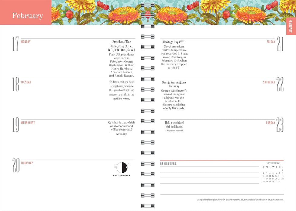 The 2025 Old Farmer's Almanac Planner