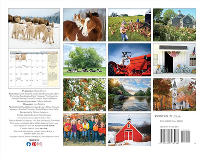 The 2025 Old Farmer's Almanac Country Wall Calendar