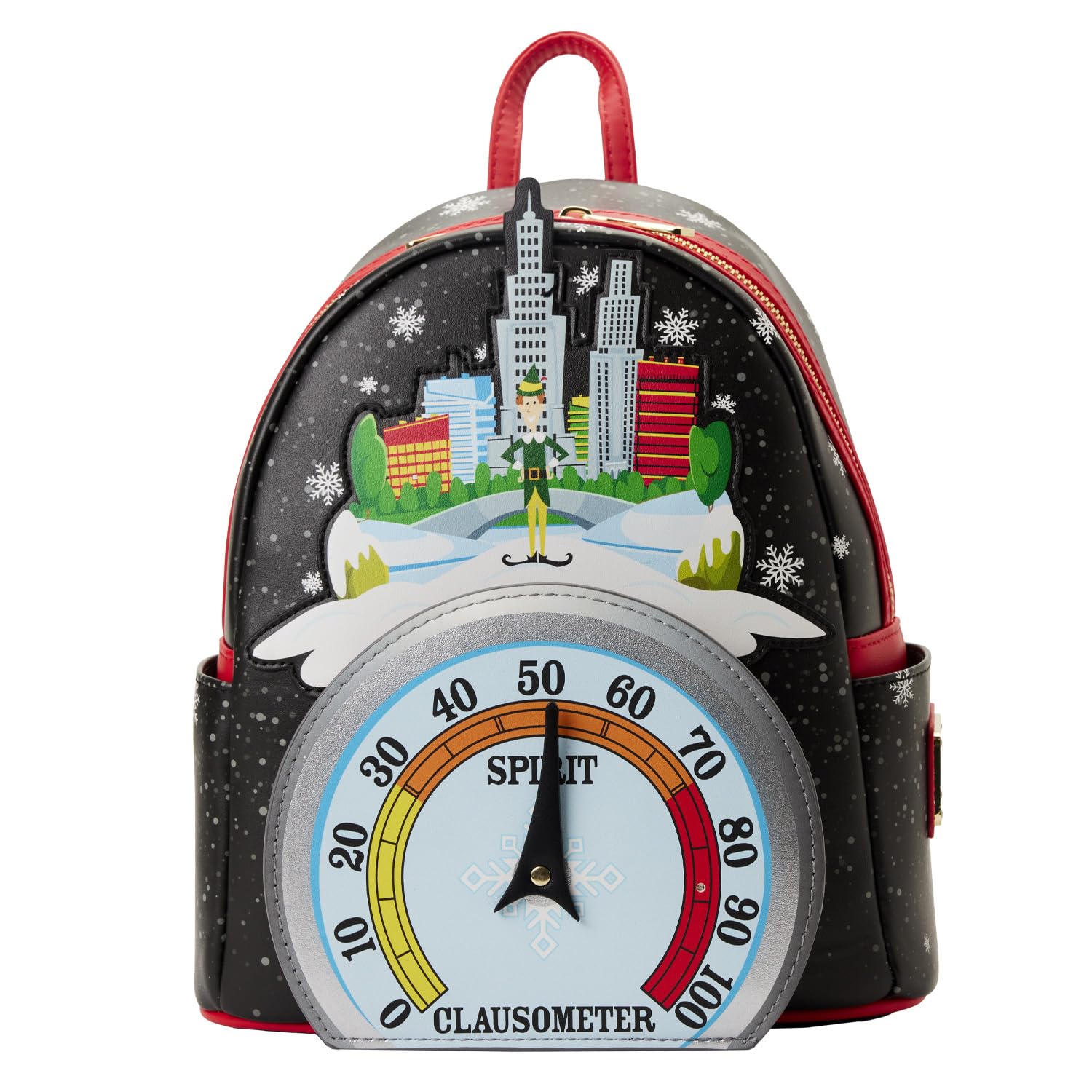 Loungefly Elf Clausometer Light Up Mini Backpack