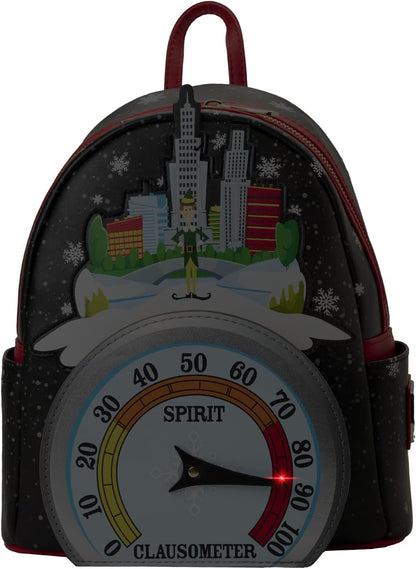 Loungefly Elf Clausometer Light Up Mini Backpack