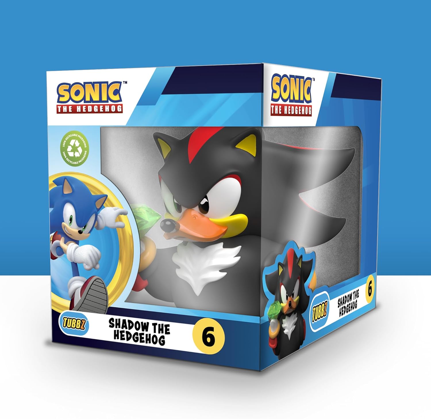 TUBBZ Boxed Edition Shadow Collectible Vinyl Rubber Duck Figure - Official Sonic the Hedgehog Merchandise - Action TV, Movies & Video Games