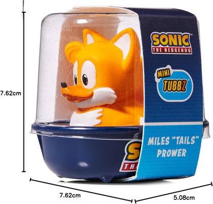 TUBBZ Mini: Sonic - Tails Figura Mini Coleccionable de Pato de Goma Disfrazado
