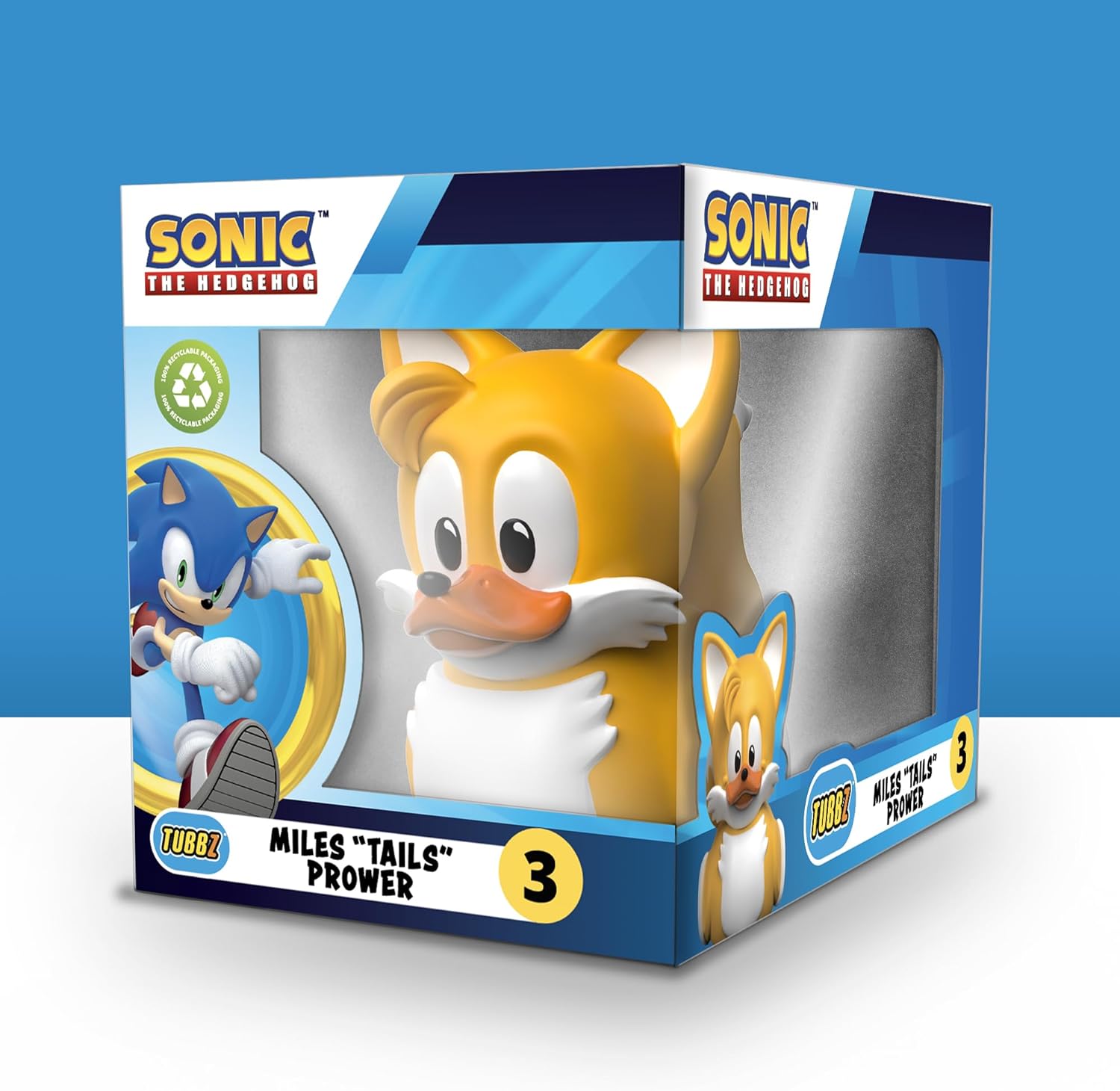 TUBBZ Boxed Edition Tails Collectible Vinyl Rubber Duck Figure - Official Sonic the Hedgehog Merchandise - Action TV, Movies & Video Games