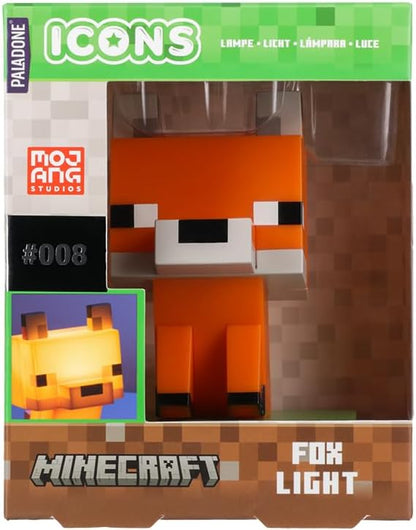 Paladone Minecraft Officially Licensed Fox Free Standing Desk Light, Gaming Room Decor and Merchandise for Boys and Girls, Nightlight Gift Accessory for Playroom and Bedroom