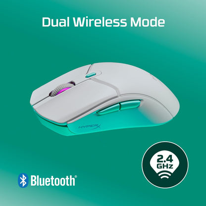 HyperX Pulsefire Haste 2 Core, Mouse Gaming Senza Filo, Connettività 2,4 GHz, Illuminazione RGB, 6 Tasti Programmabili, 12000 DPI, Resistenza fino a 20 Milioni di Clic, Batteria fino a 100 Ore, Nero