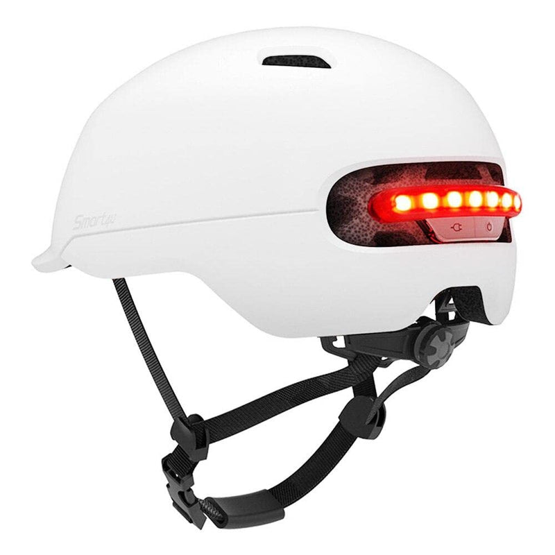 SMART4U Unisex Sh50l/L Helmet, Weiß, L L Weiß