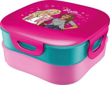 Maped Picnik Barbie - Contenitore per il pranzo con 2 scomparti modulari, di cui 1 scomparto impermeabile, facile da lavare in lavastoviglie, 1,4 l, licenza ufficiale Barbie