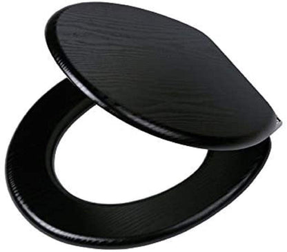 Tiger Toilet Seat Wood - Black