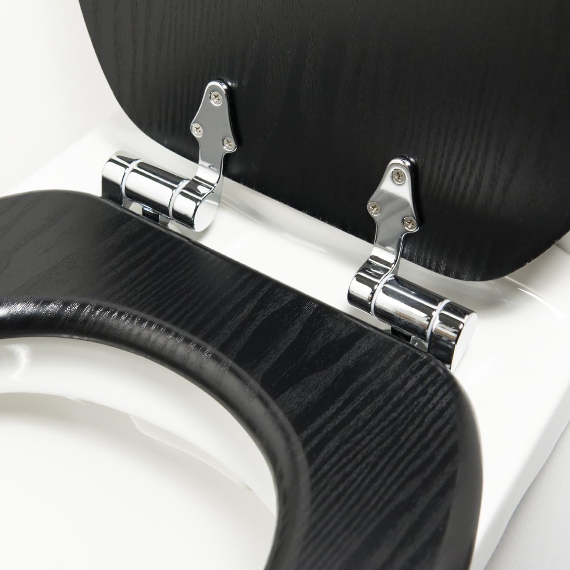 Tiger Toilet Seat Wood - Black