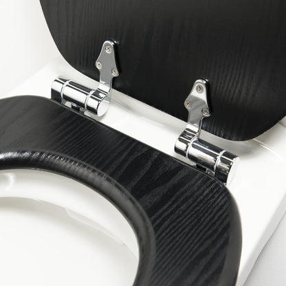 Tiger Toilet Seat Wood - Black