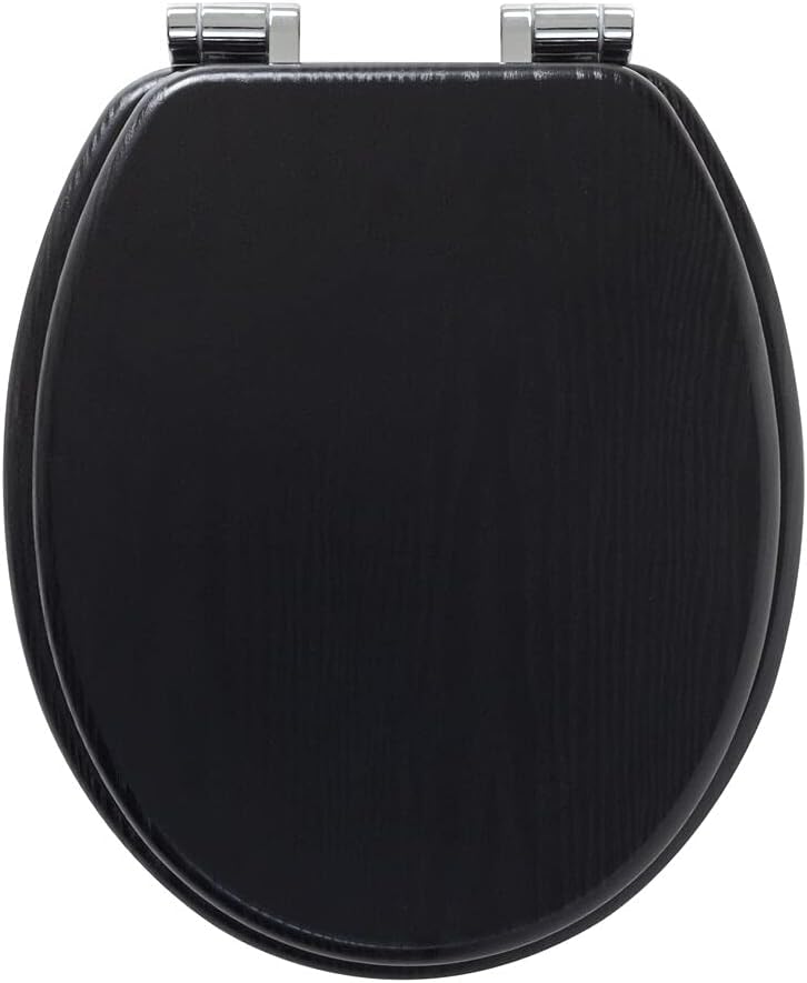 Tiger Toilet Seat Wood - Black