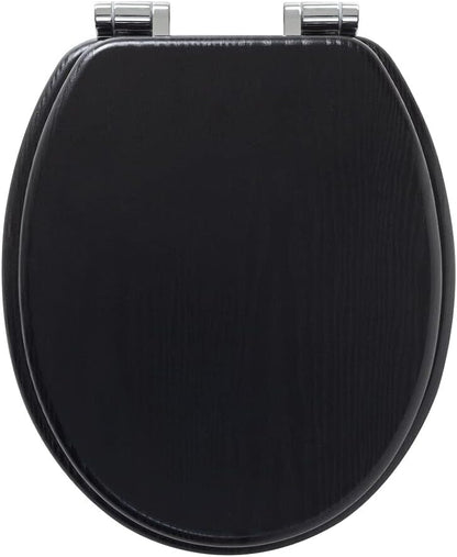 Tiger Toilet Seat Wood - Black