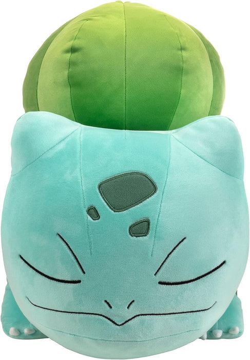 Pokémon 18-Inch Plush Sleeping Bulbasaur - Cuddly Must Have Fans- Plush for Traveling, Car Rides, Nap Time, and Play Time,Multicolour Multicolor