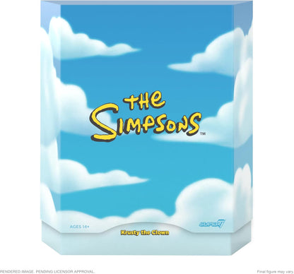 Super7 Ultimates The Simpsons Krusty The Clown - 7" The Simpsons Action Figure with Accessories Classic TV Show Collectibles and Retro Toys
