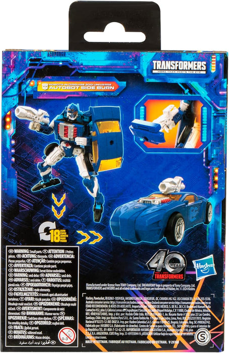 Transformers Legacy United Deluxe Class Robots in Disguise 2001 Universe Autobot Side Burn Action Figure