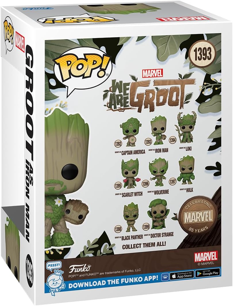 Funko Pop! Marvel: WAG - Iron Man - We Are Groot - Collectable Vinyl Figure - Gift Idea - Official Merchandise - Toys for Kids & Adults - TV Fans - Model Figure for Collectors and Display
