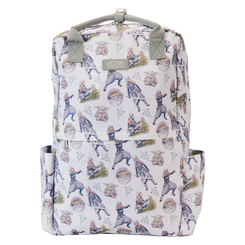 Loungefly Disney: Backpack: Star Wars: Ahsoka AOP - Premium Vegan Leather - Gift Idea - Official Merchandise - for Boys, Girls Men and Women - TV Fans