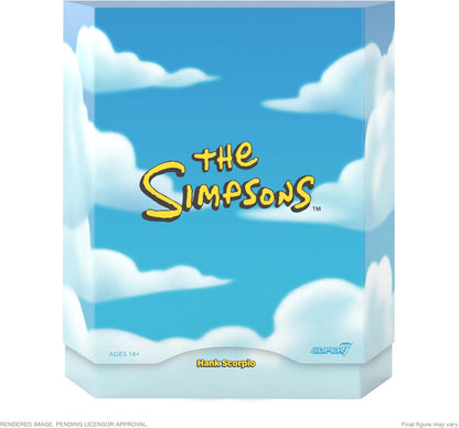 Super7 Ultimates The Simpsons Hank Scorpio - 7" The Simpsons Action Figure with Accessories Classic TV Show Collectibles and Retro Toys