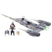 Star Wars Epic Hero Series The Mandalorian's N-1 Starfighter Set, Action Figure Toys for 4+ Year Old Boys and Girls