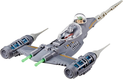 Star Wars Epic Hero Series The Mandalorian's N-1 Starfighter Set, Action Figure Toys for 4+ Year Old Boys and Girls