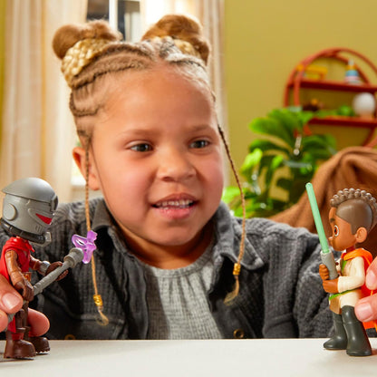 Star Wars Pop-Up Lichtschwert Duell, Kai Brightstar & Taborr Action-Figuren (10 cm), Spielzeug für Kinder