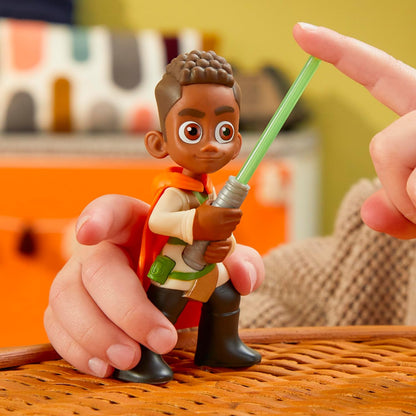 Star Wars Pop-Up Lichtschwert Duell, Kai Brightstar & Taborr Action-Figuren (10 cm), Spielzeug für Kinder