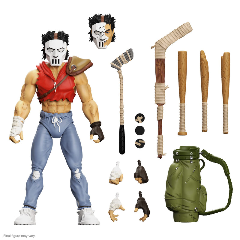 Super7 ULTIMATES! Teenage Mutant Ninja Turtles Casey Jones (Mirage) - 7" TMNT Action Figure with Accessories Classic Cartoon Collectibles and Retro Toys