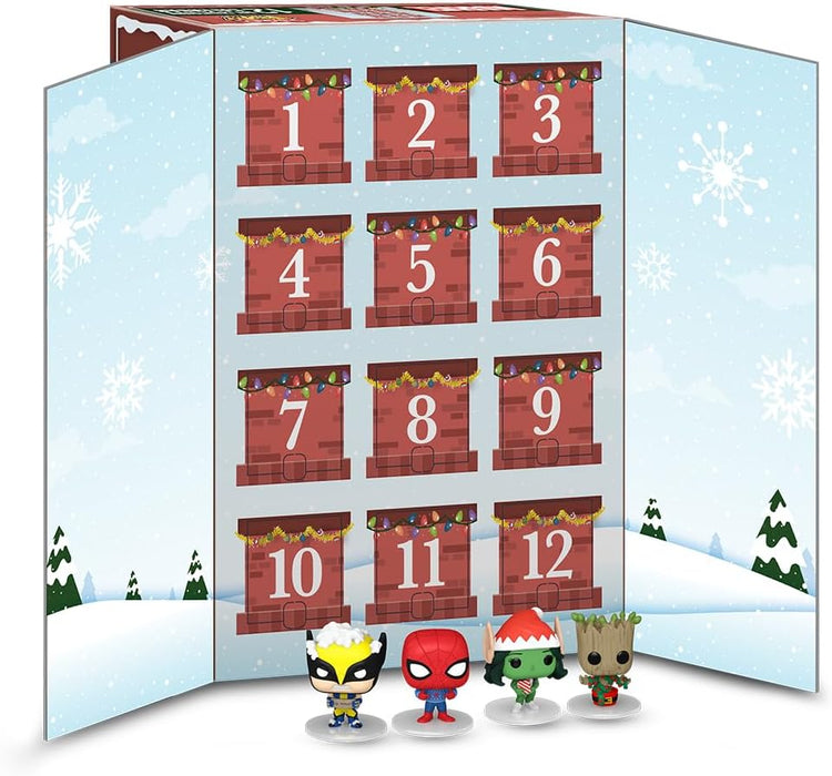 Funko Countdown Calendar: Marvel 12-Day - Marvel Comics - Advent Calendar - 12 Days Of Surprise - Collectable Vinyl Mini Figures - Mystery Box - Gift Idea - Holiday Xmas for Girls, Boys & Kids