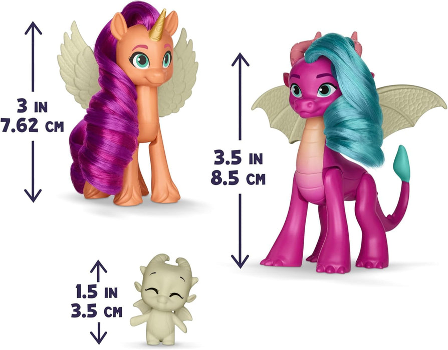 My Little Pony: Tell Your Tale Dragon Light Reveal, 3 Glow in The Dark Dolls, 3-Inch Scale Toys for Girls and Boys Ages 4+