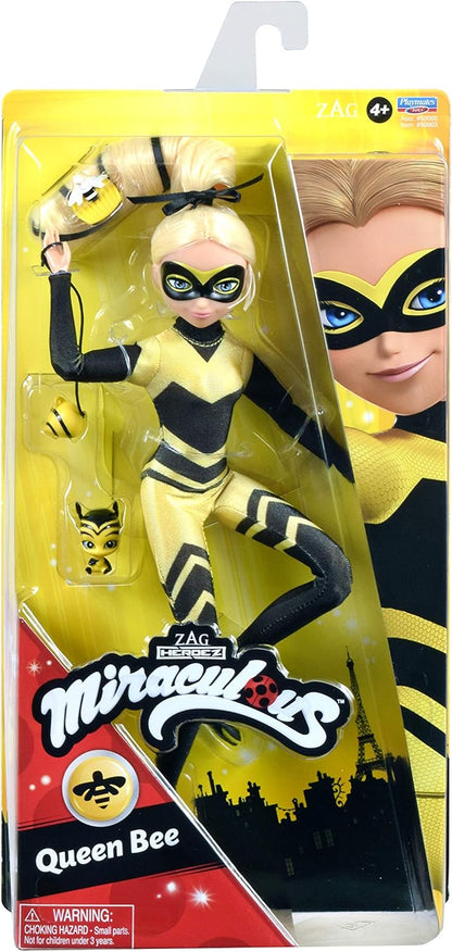 Miraculous Ladybug Queen Bee 10.5" Fashion Doll with Accessories and Pollen Kwami by Playmates Toys