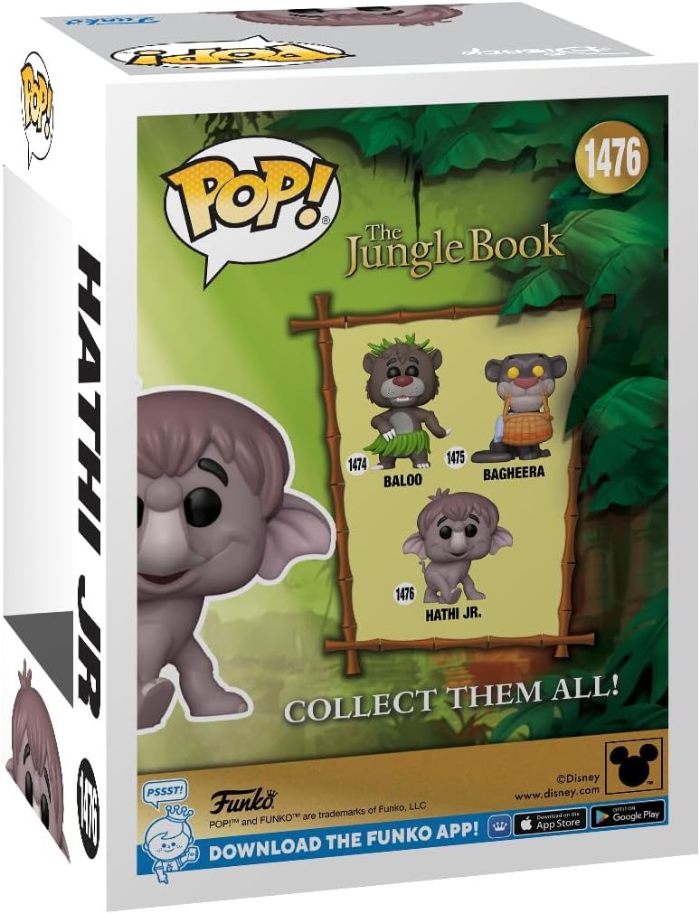 Funko Pop! Disney: TJB – Hathi Jr. - Jungle Book - Collectable Vinyl Figure - Gift Idea - Official Merchandise - Toys for Kids & Adults - Movies Fans - Model Figure for Collectors and Display