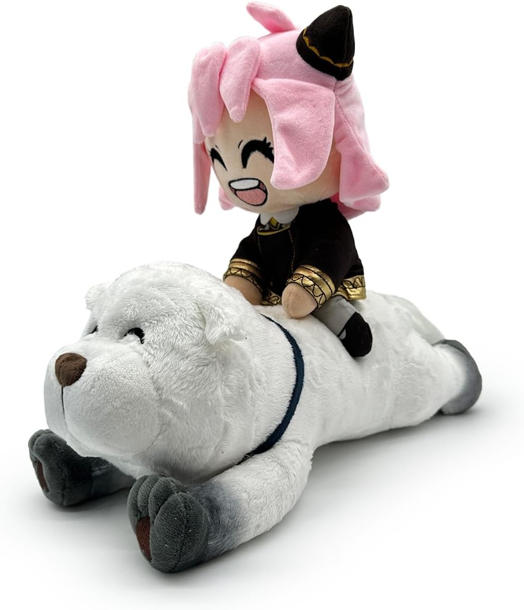 Youtooz Spy x Family Bond Anya and Bond 1FT Plush, Anya Riding Bond Plushie, Collectible Anya Riding Bond from Spy x Family by Youtooz Spy x Family Plush Collection Anya Riding Bond 1FT