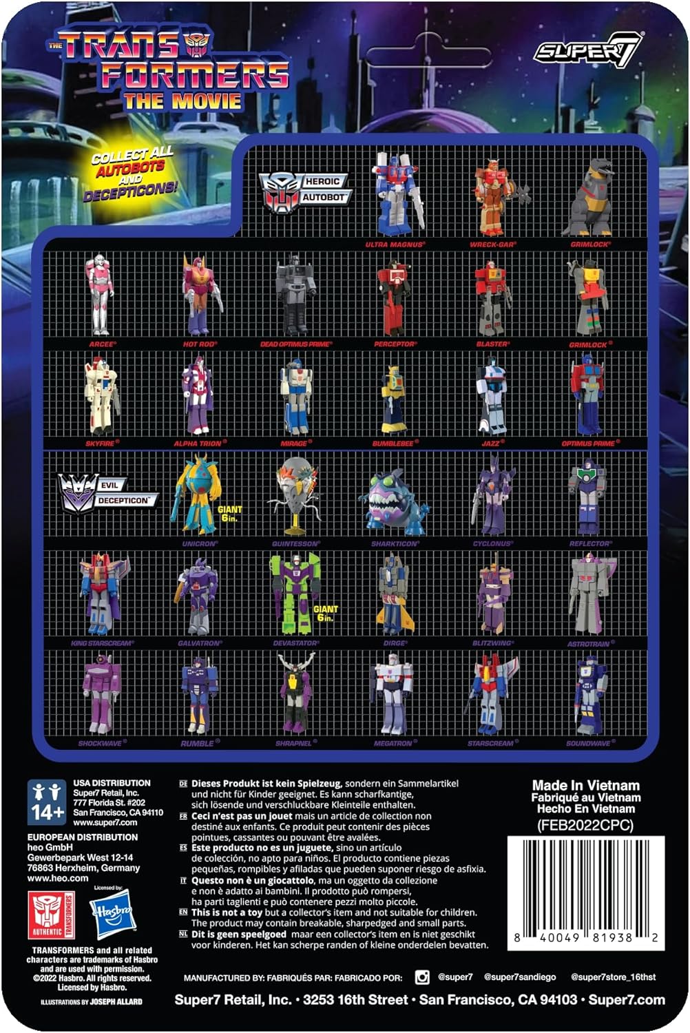 Super7 Transformers Ultra Magnus - 4" Transformers Action Figure with Accessory Classic Cartoon Collectibles and Retro Toys