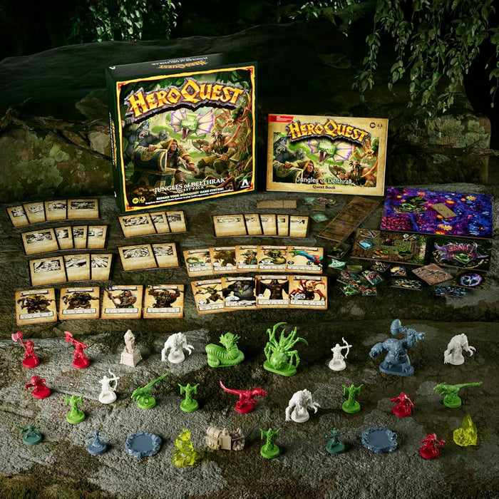 Avalon Hill HeroQuest Jungles of Delthrak Quest Pack, Rollenspiele, ab 14 Jahren, für 2 bis 5 Spieler, benötigt HeroQuest-Spielsystem zum Spielen (Englisch