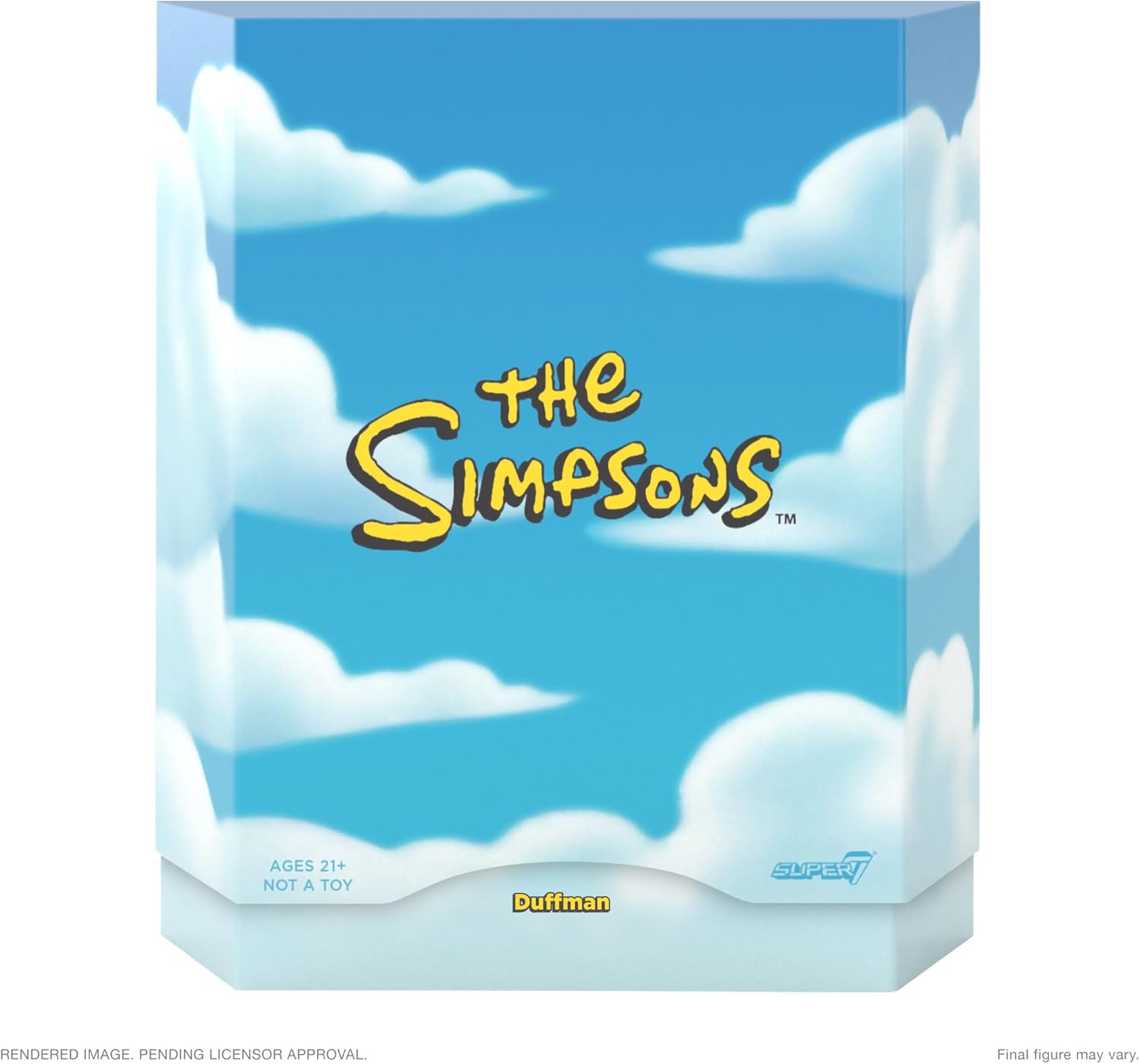 Super7 Ultimates The Simpsons Duffman - 7" The Simpsons Action Figure with Accessories Classic TV Show Collectibles and Retro Toys
