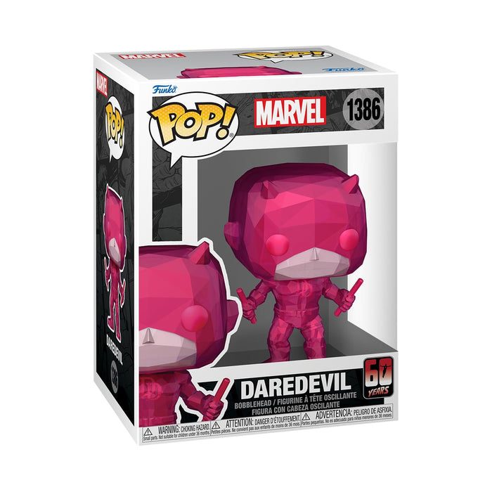 Funko Pop! Marvel: Dd 60th– Daredevil - (Facet)  - Marvel Comics - Collectable Vinyl Figure - Gift Idea - Official Merchandise - Toys for Kids & Adults - Comic Books Fans