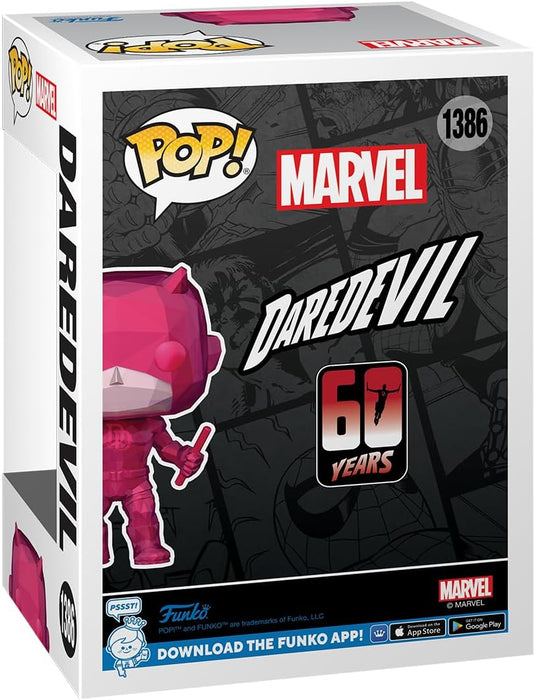 Funko Pop! Marvel: Dd 60th– Daredevil - (Facet)  - Marvel Comics - Collectable Vinyl Figure - Gift Idea - Official Merchandise - Toys for Kids & Adults - Comic Books Fans