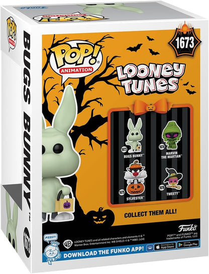 Funko Pop! Animation: LTH – Bugs Bunny - (Ghost)  - Looney Tunes - Collectable Vinyl Figure - Gift Idea - Official Merchandise - Toys for Kids & Adults - TV Fans - Model Figure for Collectors