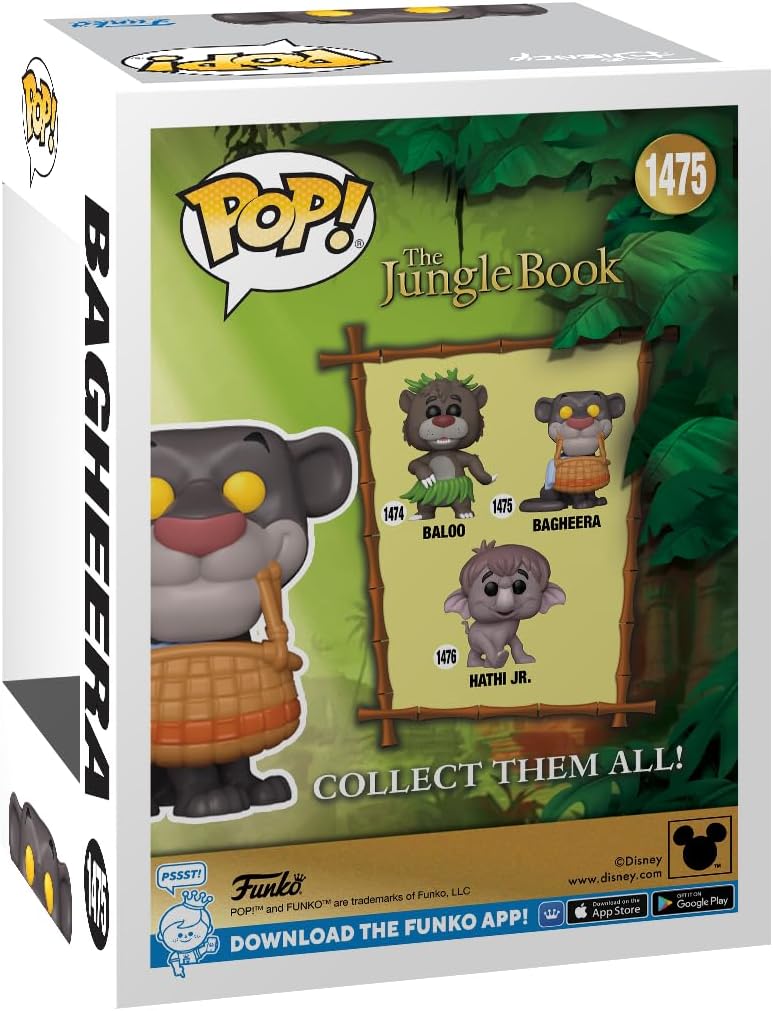 Funko Pop! Disney: TJB – Bagheera With Basket - Jungle Book - Collectable Vinyl Figure - Gift Idea - Official Merchandise - Toys for Kids & Adults - Movies Fans - Model Figure for Collectors